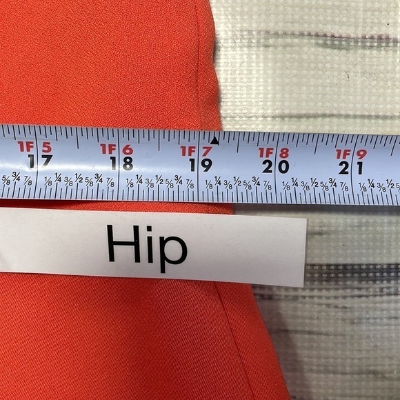 Finders Keepers Dress Coral Orange High Neck Split Front Size Medium - Picture 11 of 13
